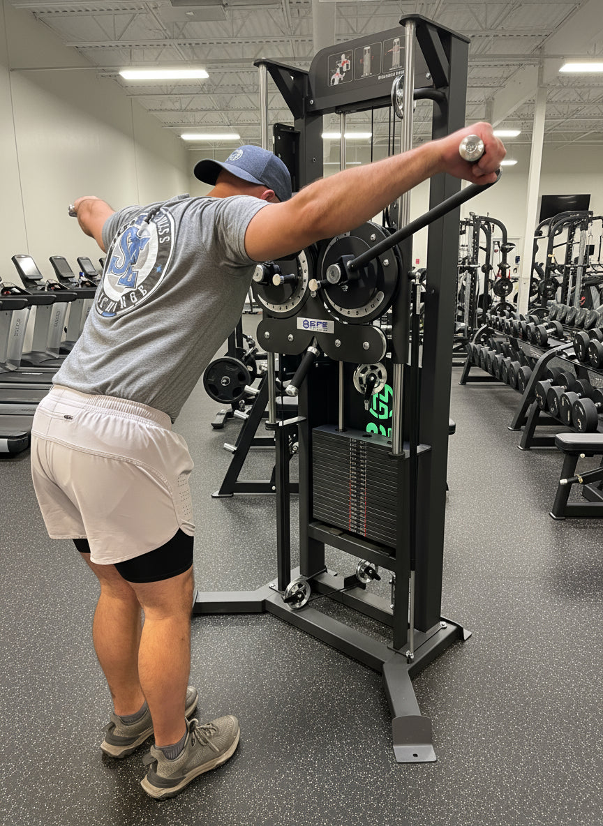 SFE Commercial Standing Shoulder Raise w/ 250lb weight stack (New)