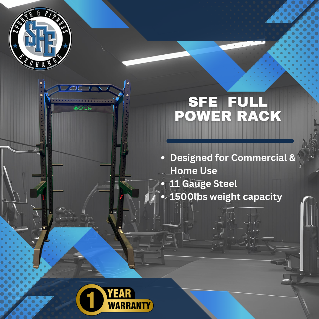 SFE Commercial Full Power Rack (Squat Rack) w/ Weight Storage (New)