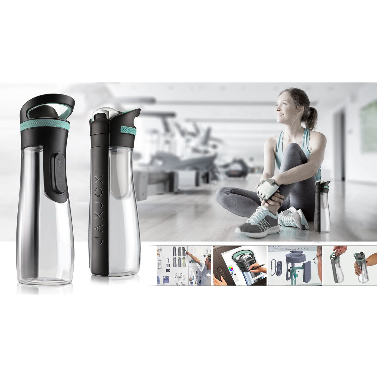 JAXJOX 24oz Hydro Flow Bottle