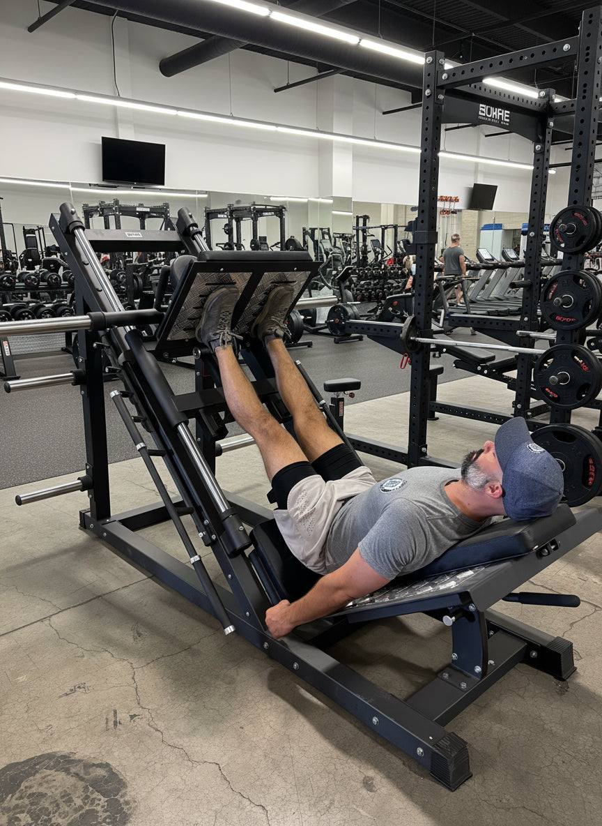 SFE Commercial 45 Degree Plate Loaded Leg Press Hack Squat Combo (New)