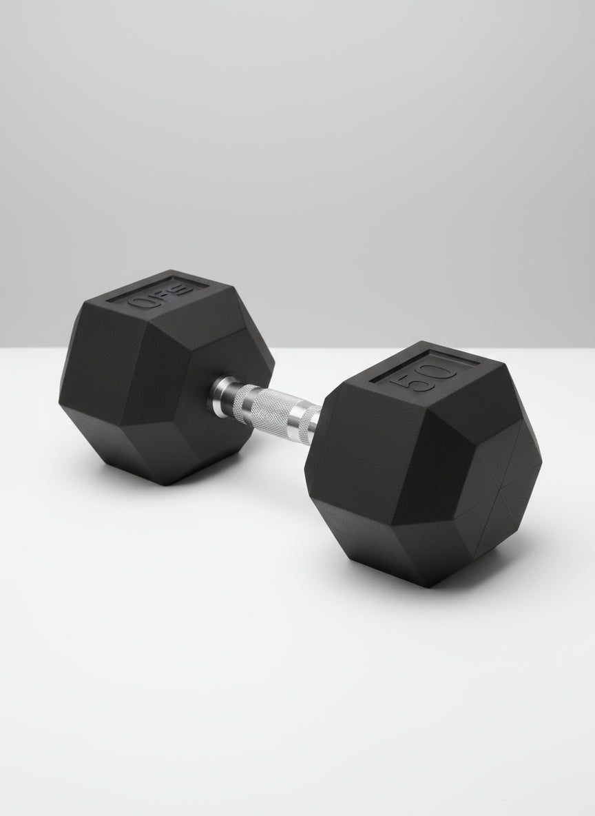 SFE 5-120lb Rubber Hex Dumbbells (New)