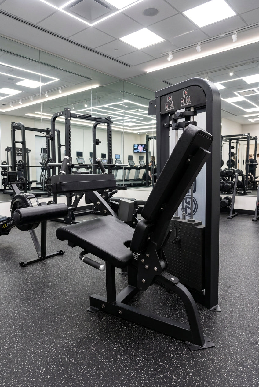Selectorized Seated Leg Extension & Leg Curl Machine w/ 250lb weight stack (New)