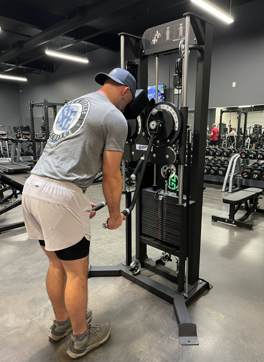 SFE Commercial Standing Shoulder Raise w/ 250lb weight stack (New)