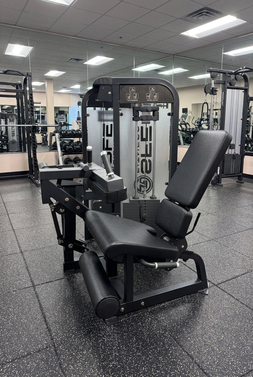 Selectorized Seated Leg Extension & Leg Curl Machine w/ 250lb weight stack (New)
