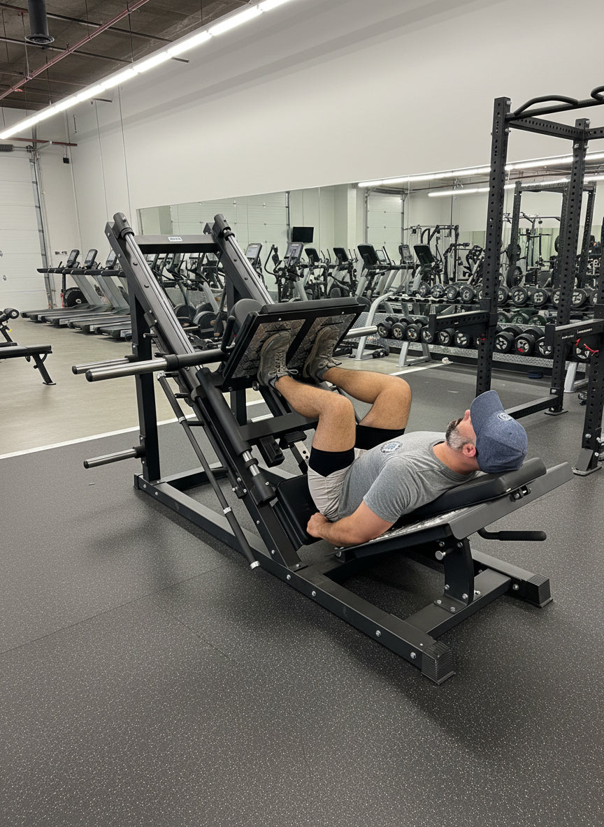 SFE Commercial 45 Degree Plate Loaded Leg Press Hack Squat Combo (New)