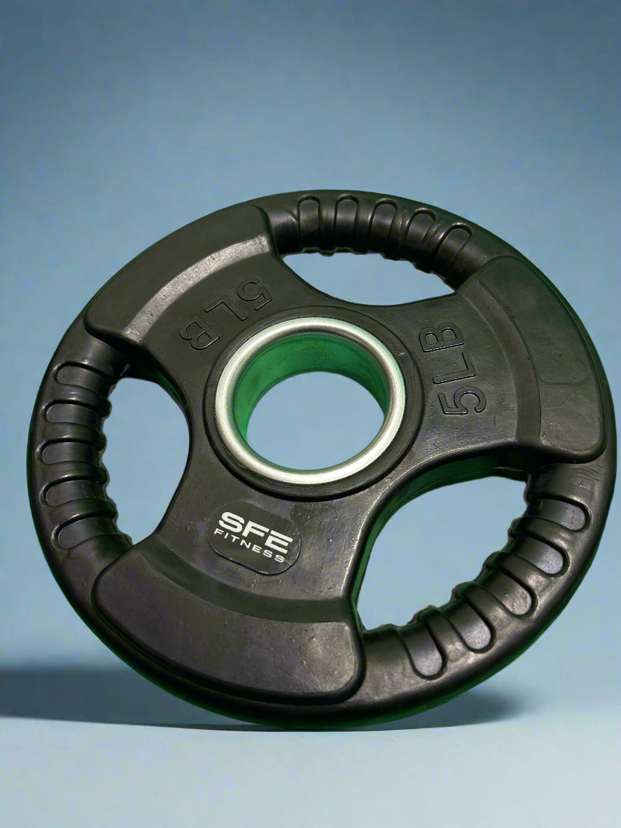 SFE Olympic Black Rubber Grip Plates (New)