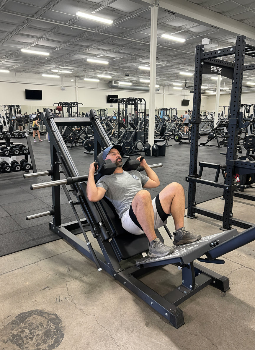 SFE Commercial 45 Degree Plate Loaded Leg Press Hack Squat Combo (New)