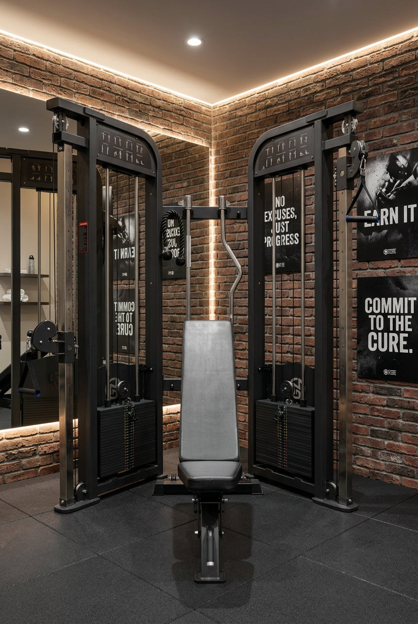 Selectorized All-in-One Functional Trainer Home Gym w/ 2x250lb weight stacks (New)