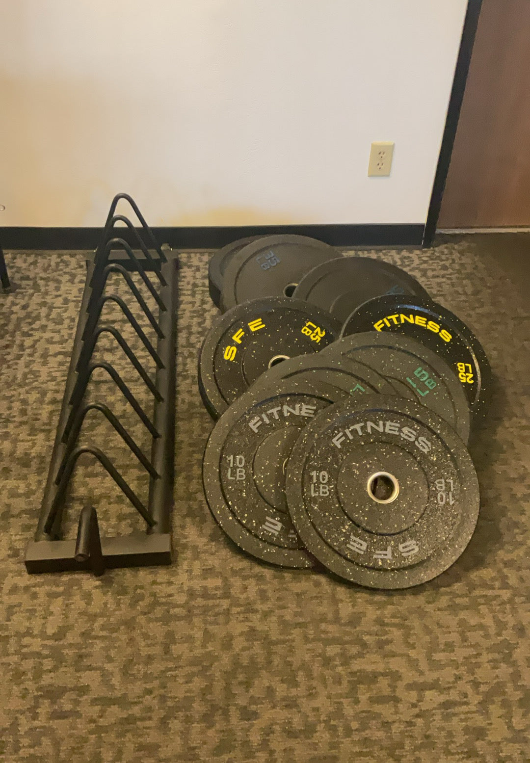 SFE Horizontal Rubber Grip Plate Storage w/Wheels (New)