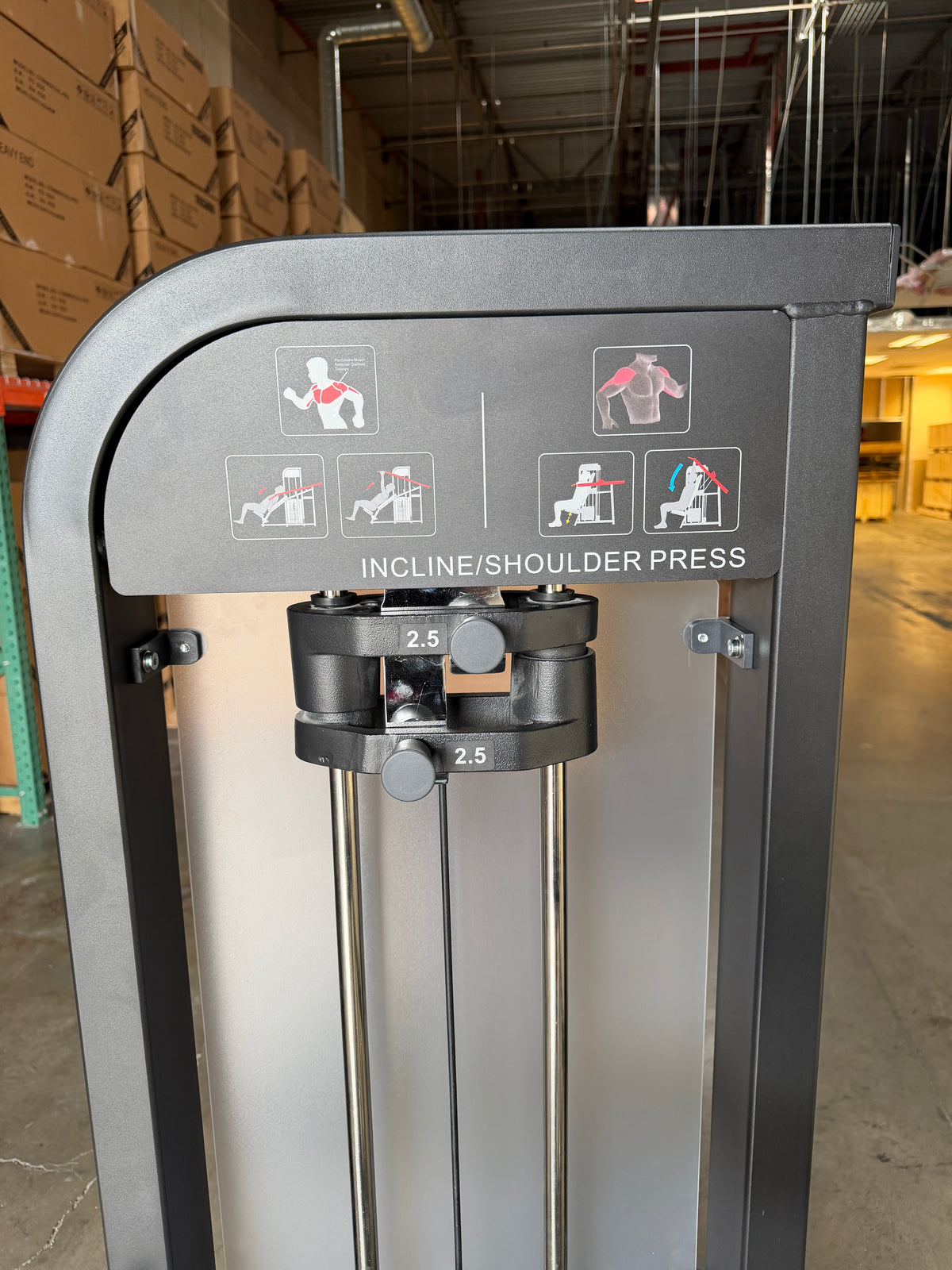 Selectorized Adjustable Chest / Shoulder Press (New)