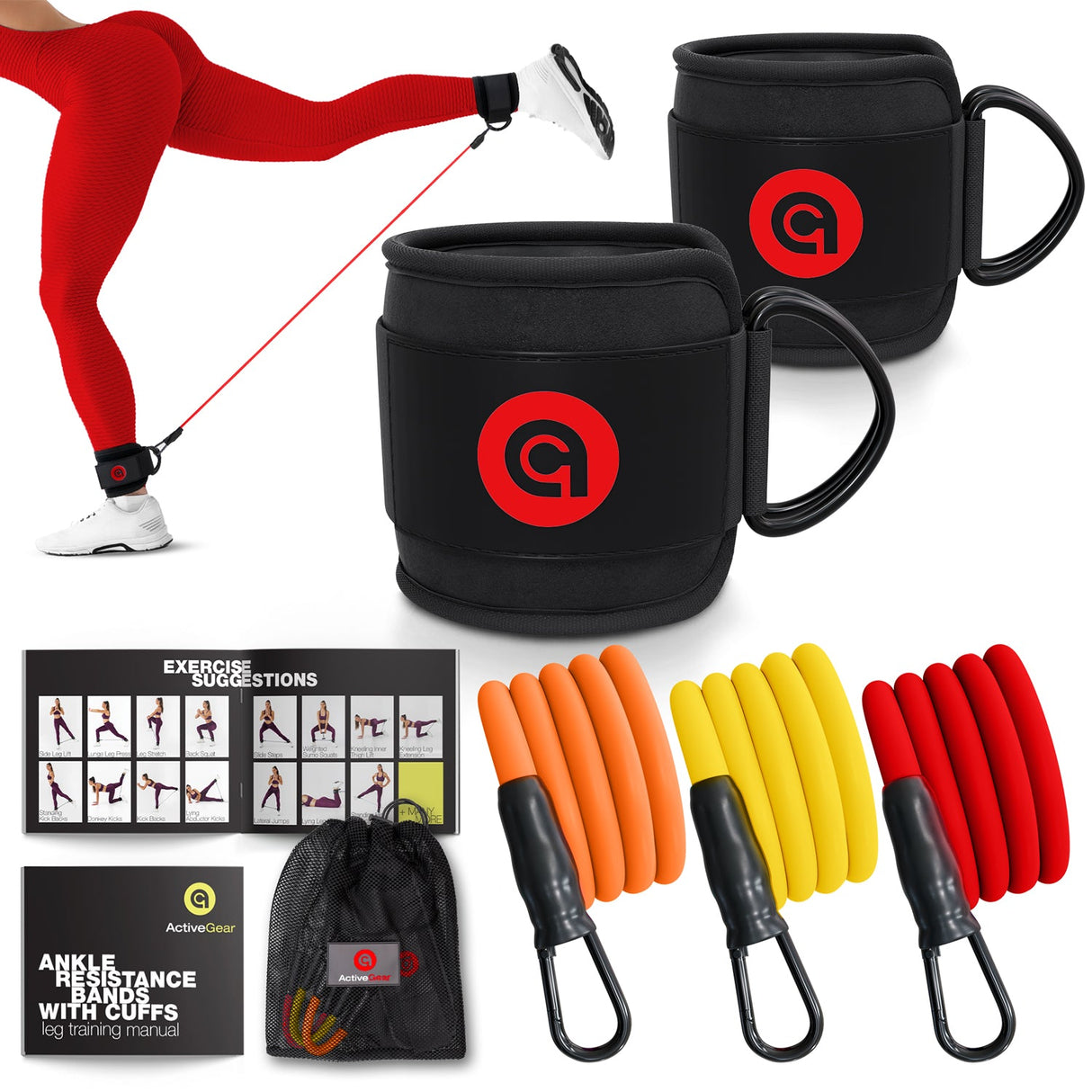 Ankle Resistance Bands with Cuffs