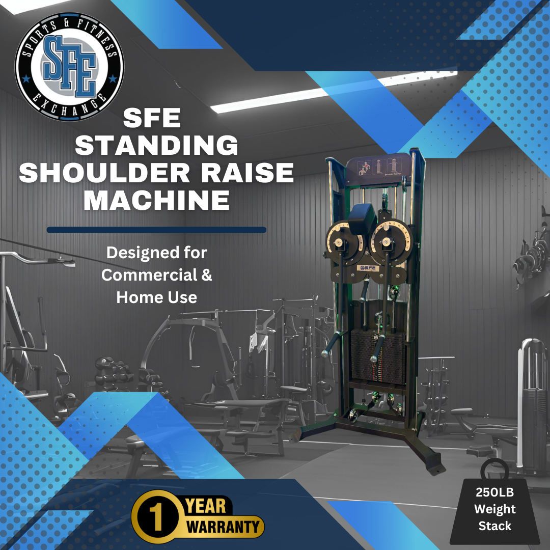 SFE Commercial Standing Shoulder Raise w/ 250lb weight stack (New)