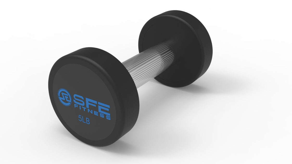 SFE 5-50 Urethane Dumbbell Set w/ 3-tier Rack(New)
