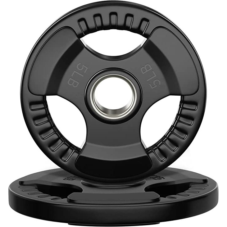 SFE Olympic Black Rubber Grip Plates (New)