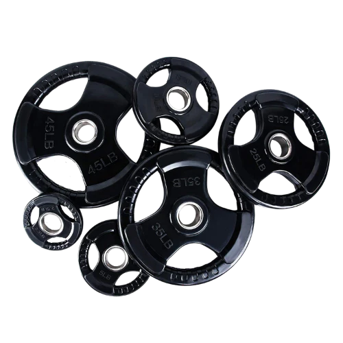 SFE Olympic Black Rubber Grip Plates (New)