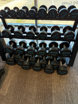 SFE 5-75LB Urethane Dumbbell Set w/ 5-50 Stand (New)