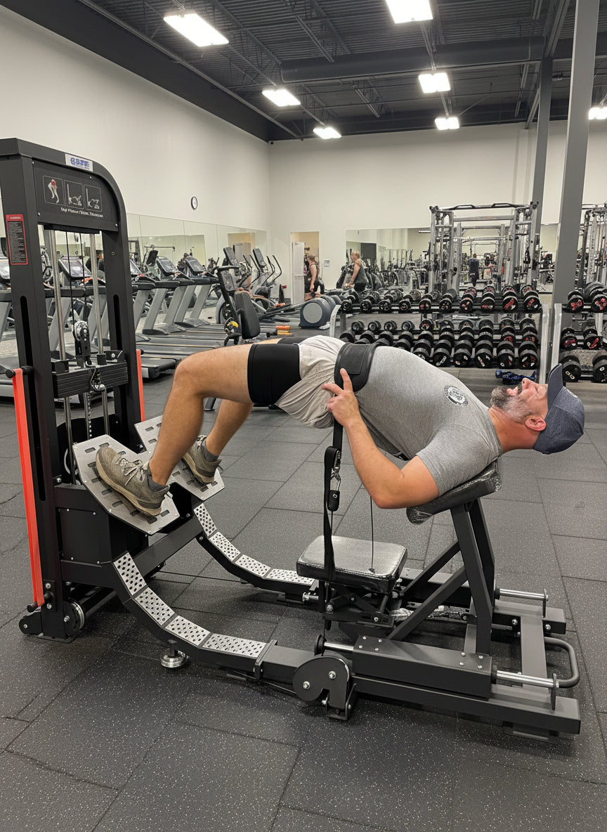 SFE Commercial Hip Thrust Glute Machine w/ 250lb Weight Stack (New)