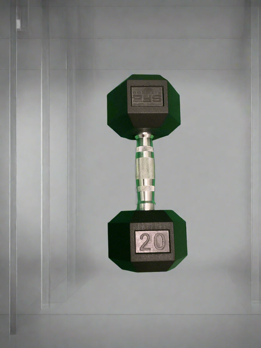 SFE 5-120lb Rubber Hex Dumbbells (New)