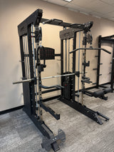 All-in-One Home Gym, Power Rack w/ Smith Machine & Functional Trainer w/ 2x - 220lb weight stacks (New)
