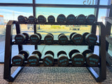 SFE 5-50 Urethane Dumbbell Set w/ 3-tier Rack(New)