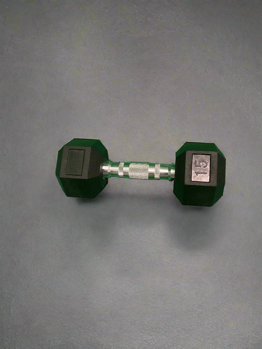 SFE 5-120lb Rubber Hex Dumbbells (New)