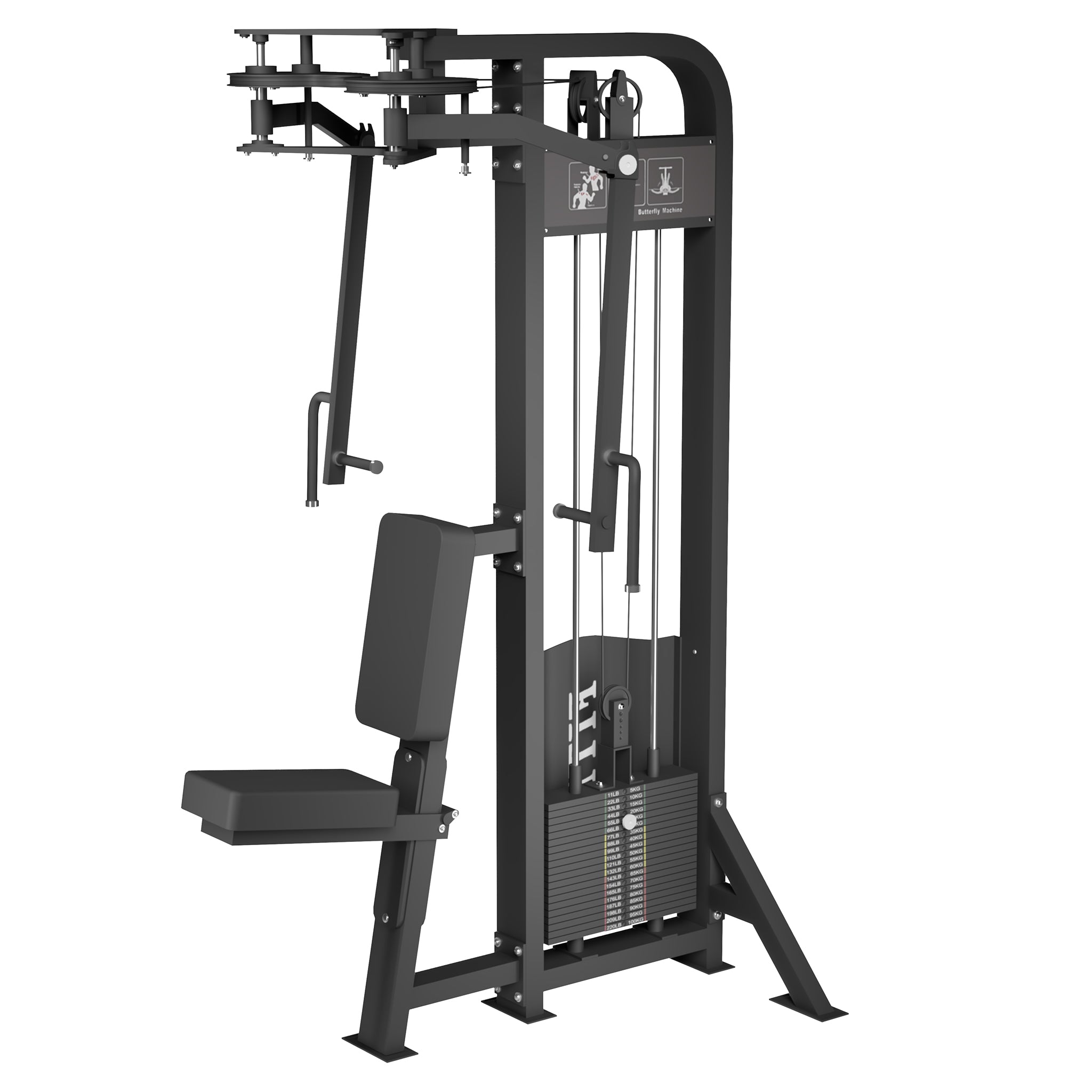 Tonal Rear Delt SFE Selectorized Pec Fly/Rear Delt Machine with 250lb weight stacks (N ...