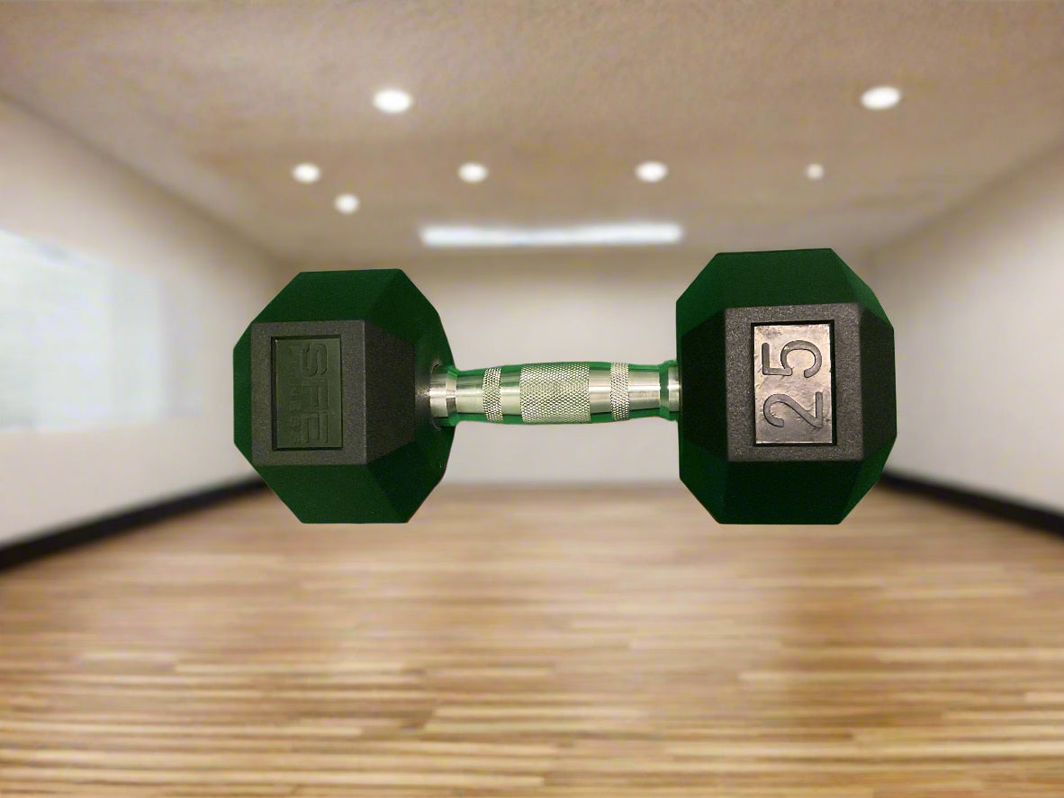 SFE 5-120lb Rubber Hex Dumbbells (New)