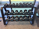 SFE 5-50 Urethane Dumbbell Set w/ 3-tier Rack(New)