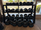 SFE 5-75LB Urethane Dumbbell Set w/ 5-50 Stand (New)