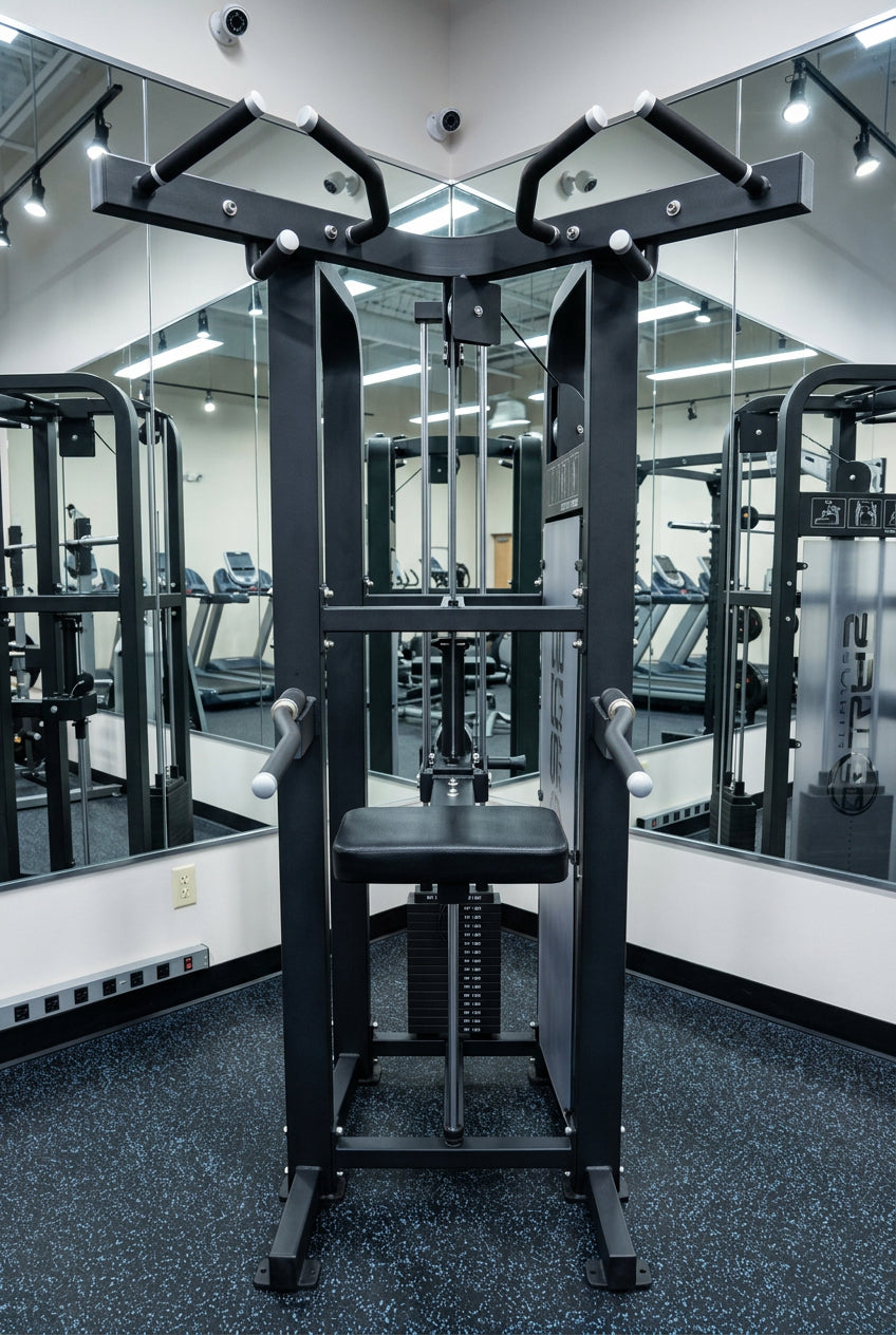 Selectorized Assisted Chin Up/Dip Machine w/ 250lb weight stack (New)
