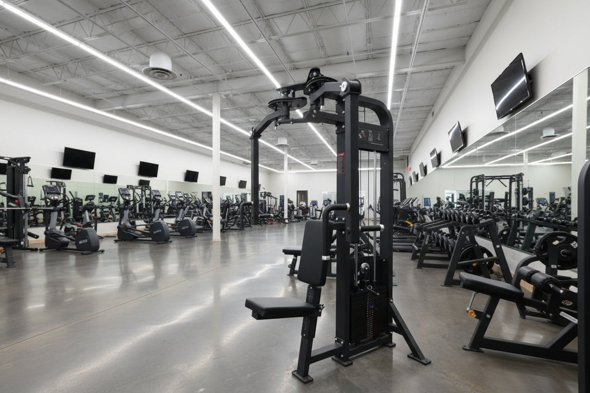 Selectorized Pec Fly & Rear Delt Fly (Pec Deck) w/ 250lb weight stacks (New)