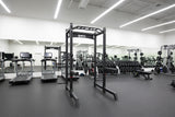 Commercial Full Power Rack w/ Safety Bars, J-Hooks & Weight Storage (New)