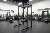 Commercial Full Power Rack w/ Safety Bars, J-Hooks & Weight Storage (New)