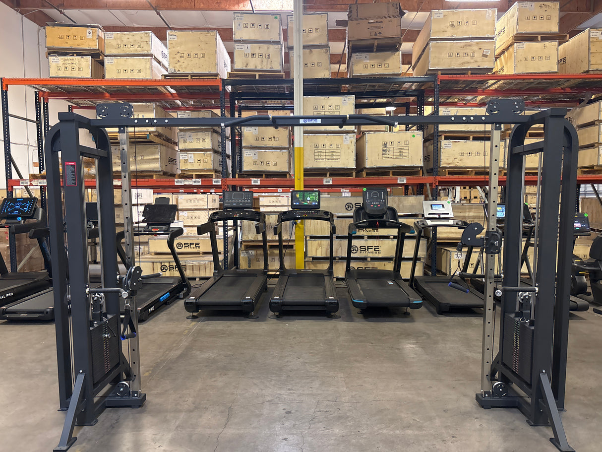 SFE Commercial Cable Crossover w/ 2x- 250lb weight stacks & Pull-Up Bridge (New)