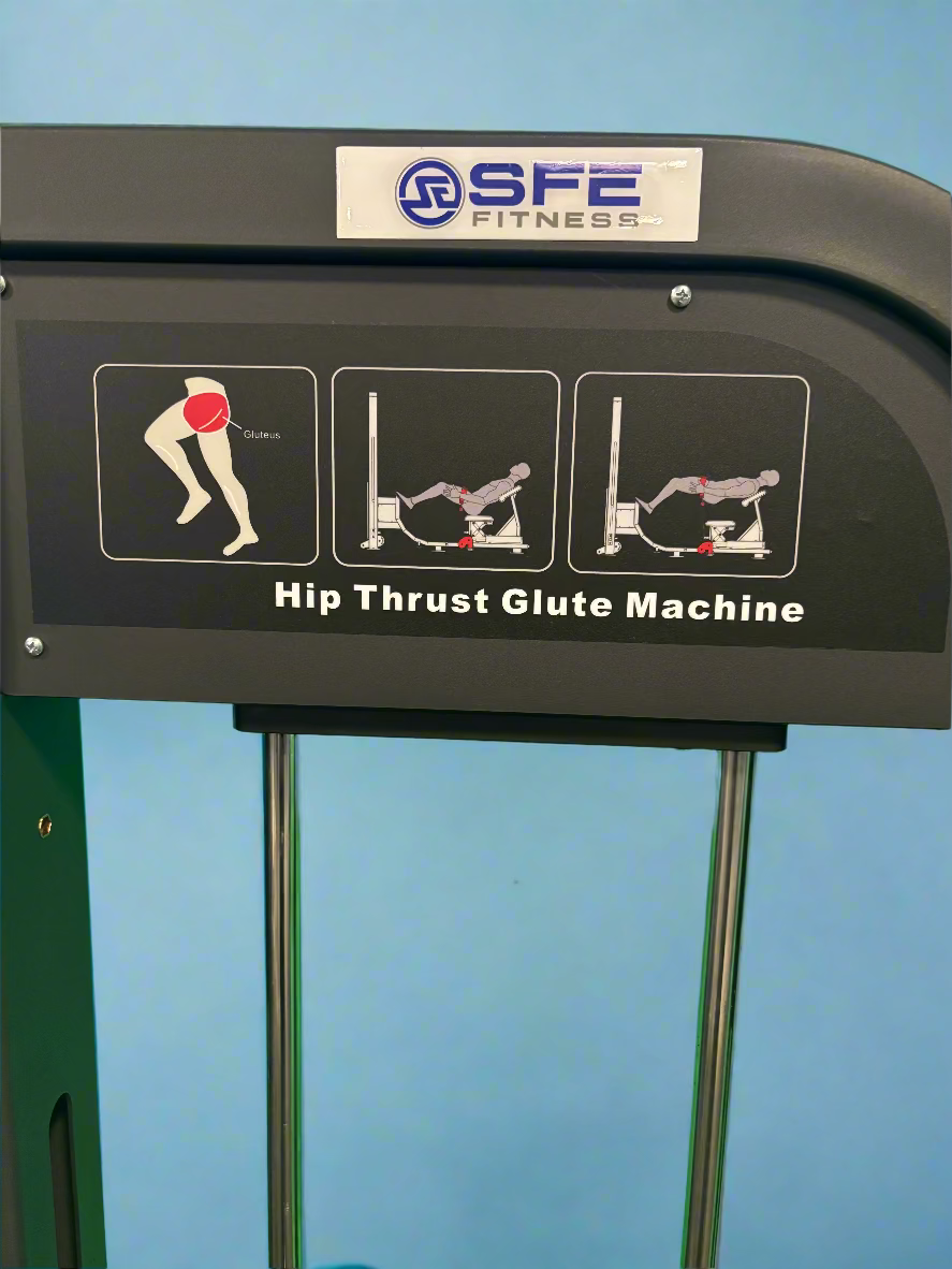 SFE Commercial Hip Thrust Glute Machine w/ 250lb Weight Stack (New)