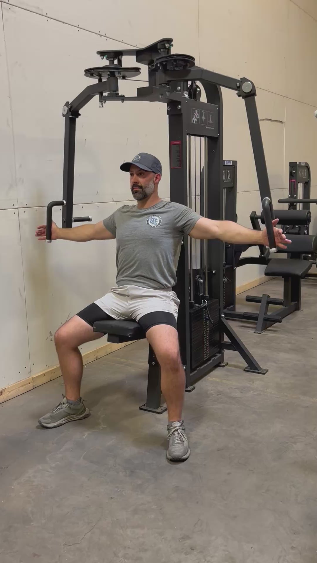 SFE Selectorized Pec Fly/Rear Delt Machine w/ 250lb weight stacks (New)