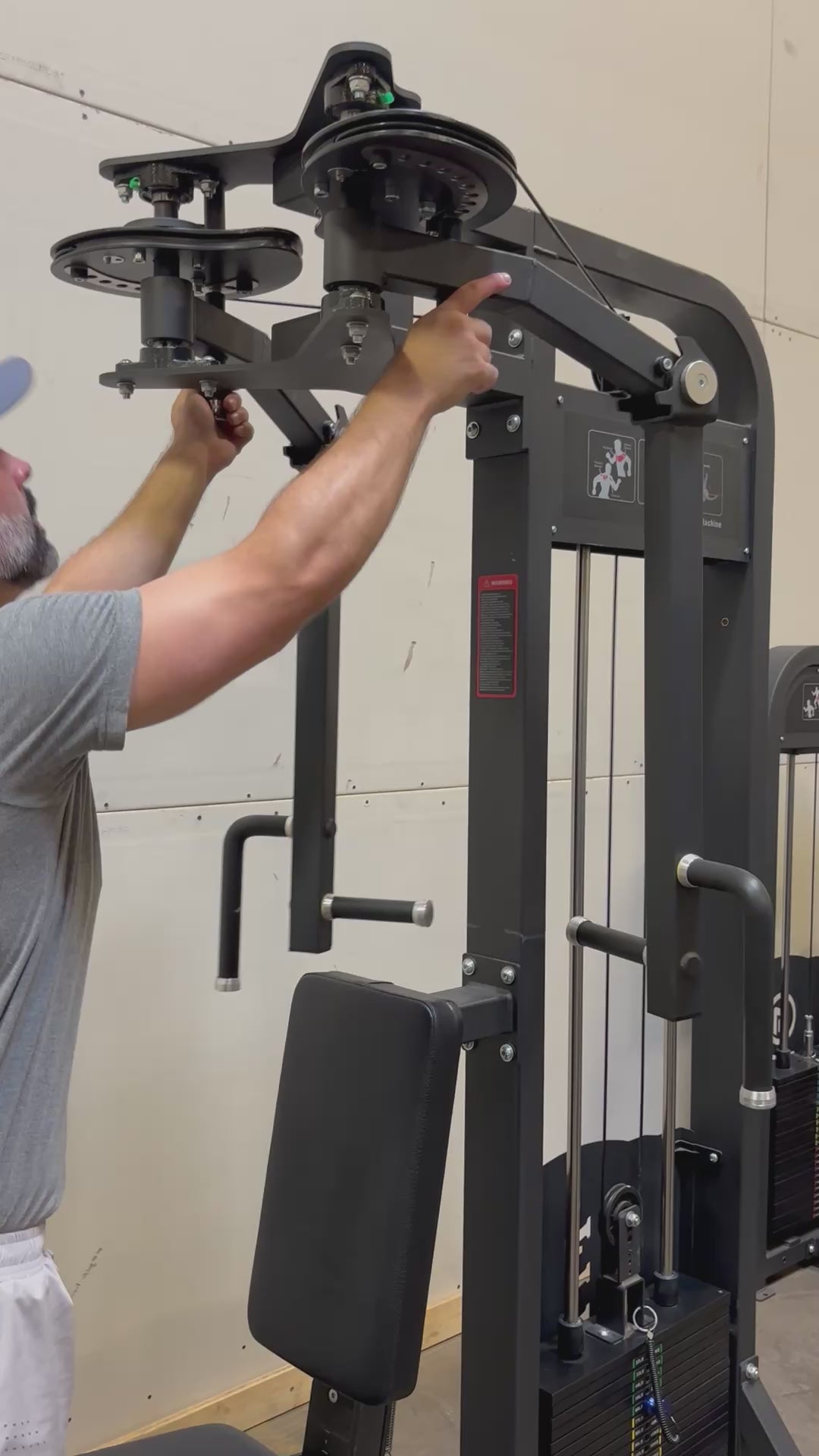 SFE Selectorized Pec Fly/Rear Delt Machine w/ 250lb weight stacks (New)