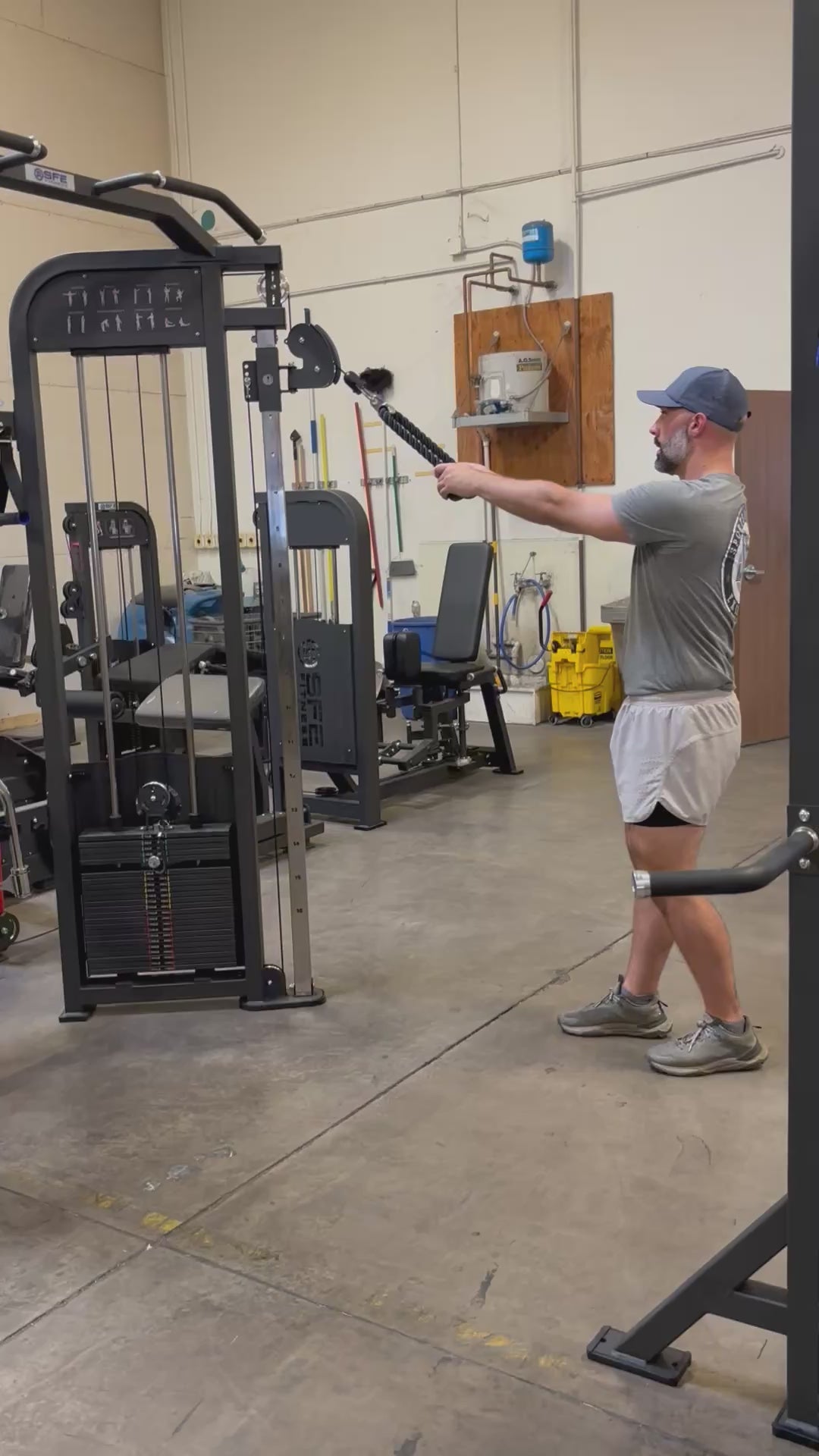 SFE Commercial All-in-One Functional Trainer with 2x 250lb weight stacks (New)