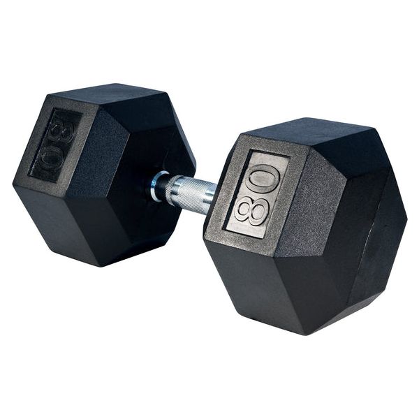 SFE 5-100LB Rubber Hex Dumbbell Set (New)