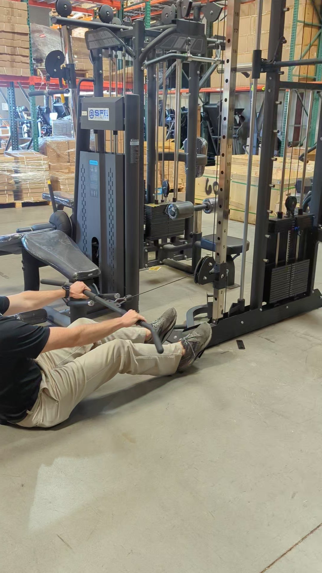 SFE Multi-Functional Trainer / Smith Machine Home Gym w/ (2) 200lb weight stacks (NEW)
