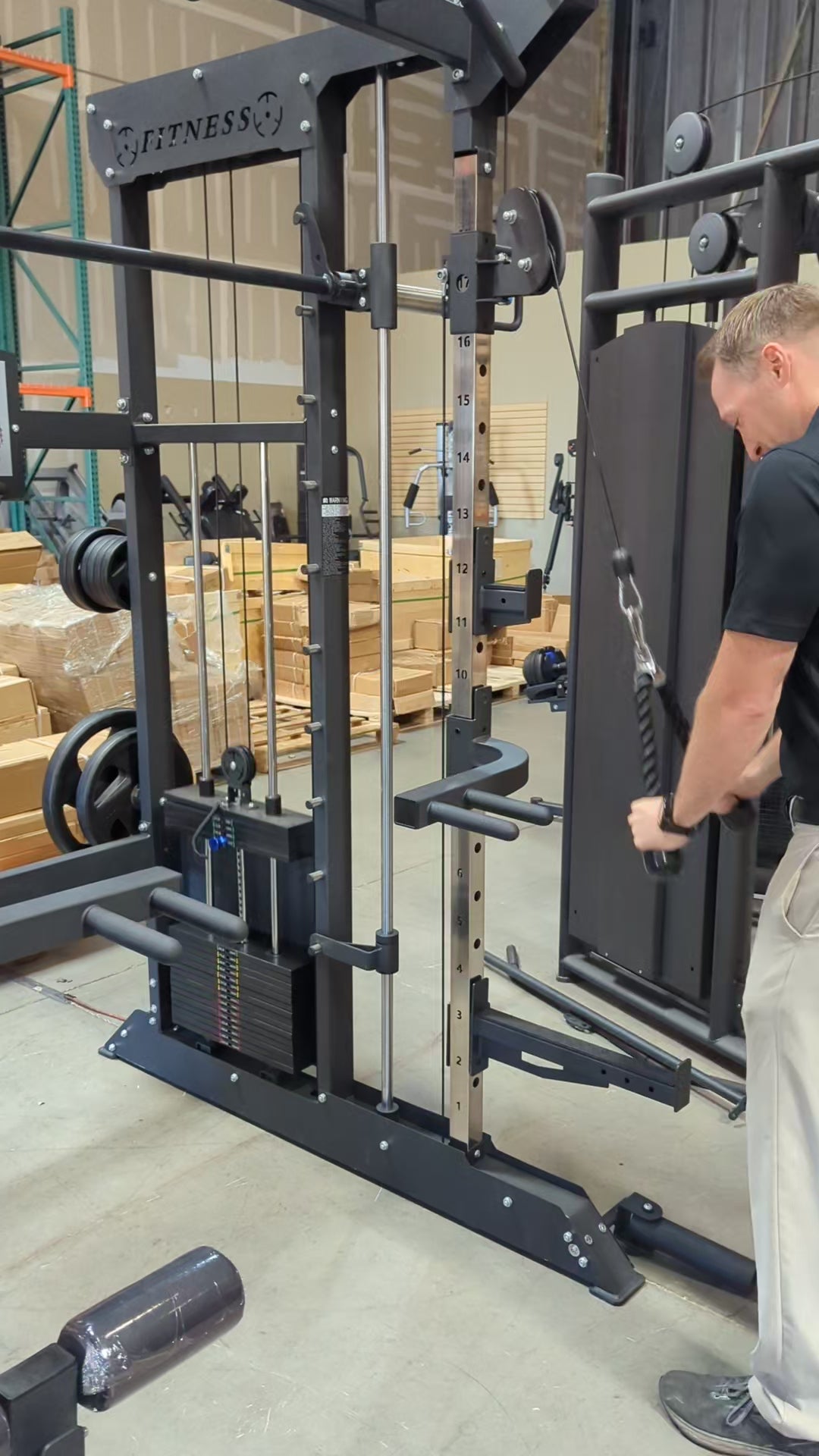 SFE Multi-Functional Trainer / Smith Machine Home Gym w/ (2) 200lb weight stacks (NEW)